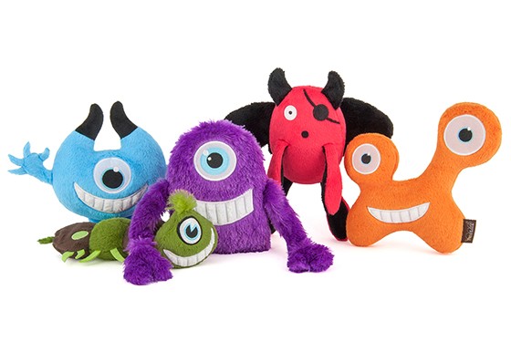 monster dog toys recycled filling