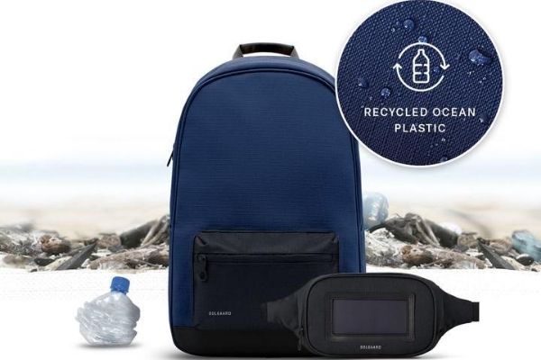 recycled ocean plastic backpack