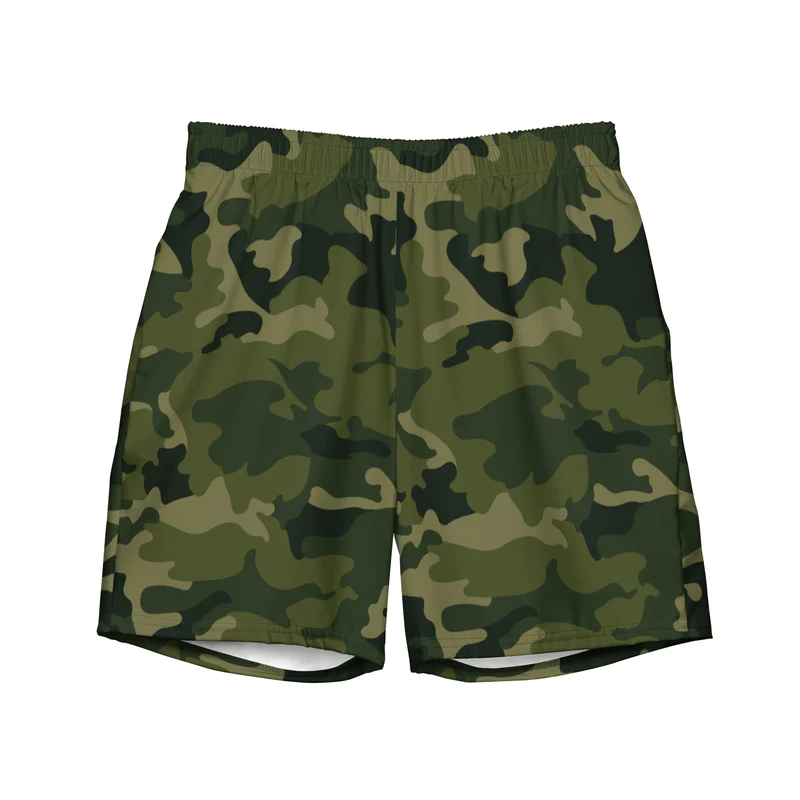 recycled camoflage swim shorts