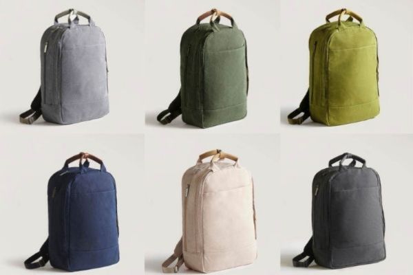 Day Owl backpack made from recycled polyester canvas available in multiple colors