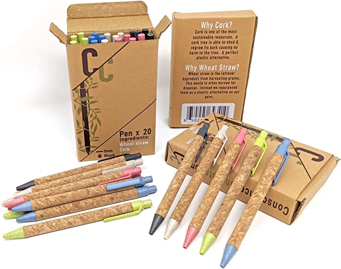 recycled cork pens