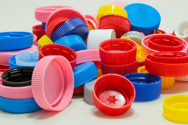 Making rings from bottle caps (HDPE) 