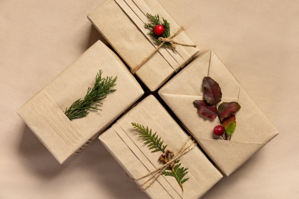 An example of eco-friendly gift wrapping