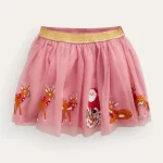 Applique Tulle Skirt in recycled polyester