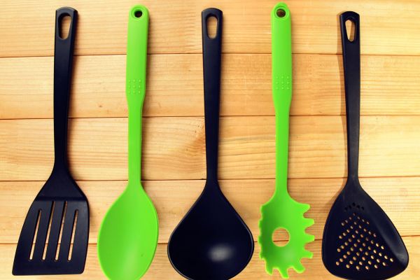 Some kitchen utensils are made with polycarbonate